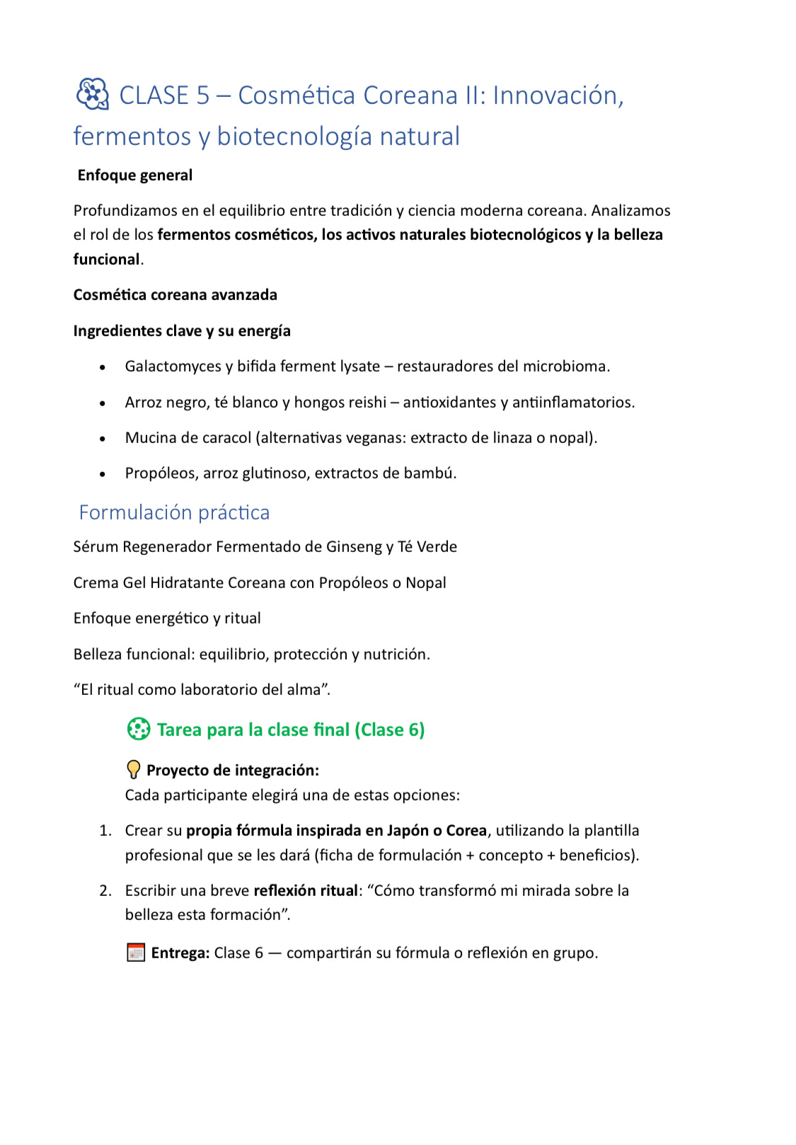 Curso cosmética oriental : Coreana y Japonesa